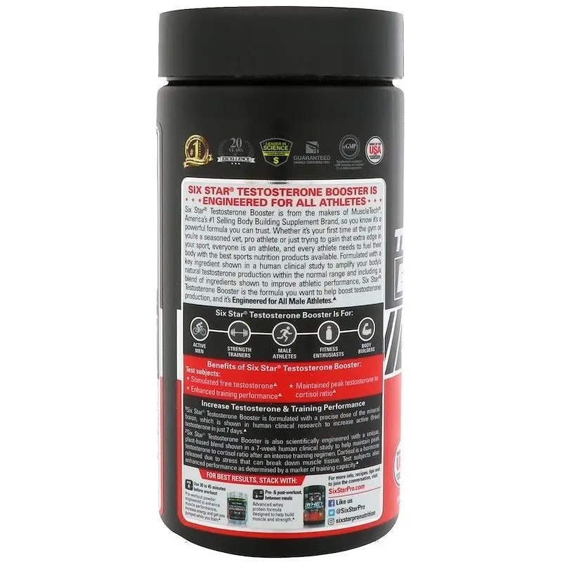 SIX STAR тест osterone Booster 60 Caps Muscletech Six Star Pro тест питания элитная Серия