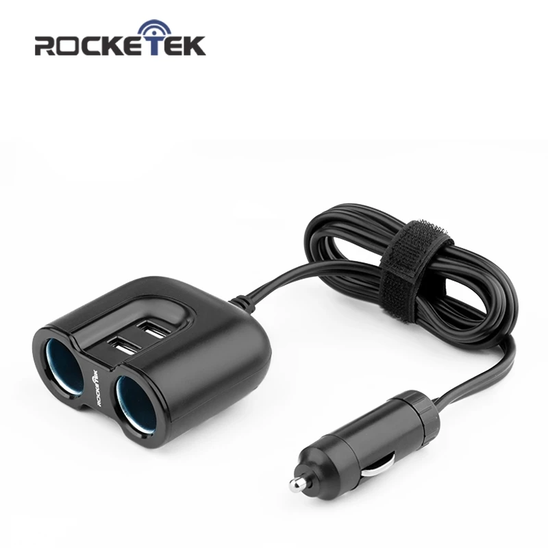 Rocketek мульти USB автомобильное зарядное устройство смарт IC 2 3A Гнездо прикуривателя