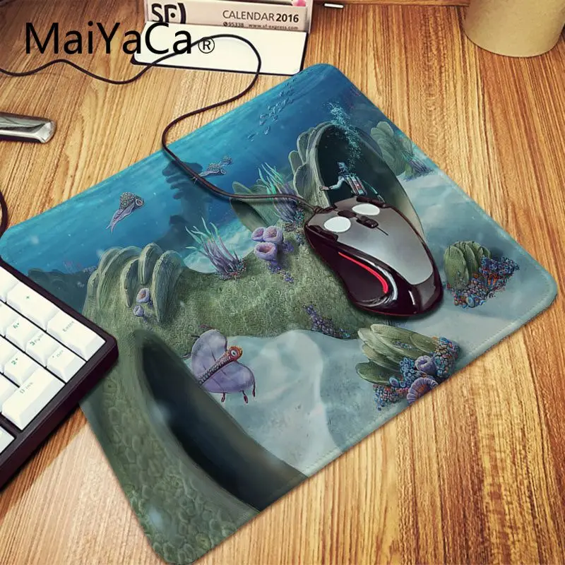 Lock Edge 18x22cm Игровой коврик для мыши Maiyaca Subnautica, игровые коврики для геймеров, большой игровой коврик для мыши, компьютерный коврик для геймера - Цвет: Lock Edge 18x22cm