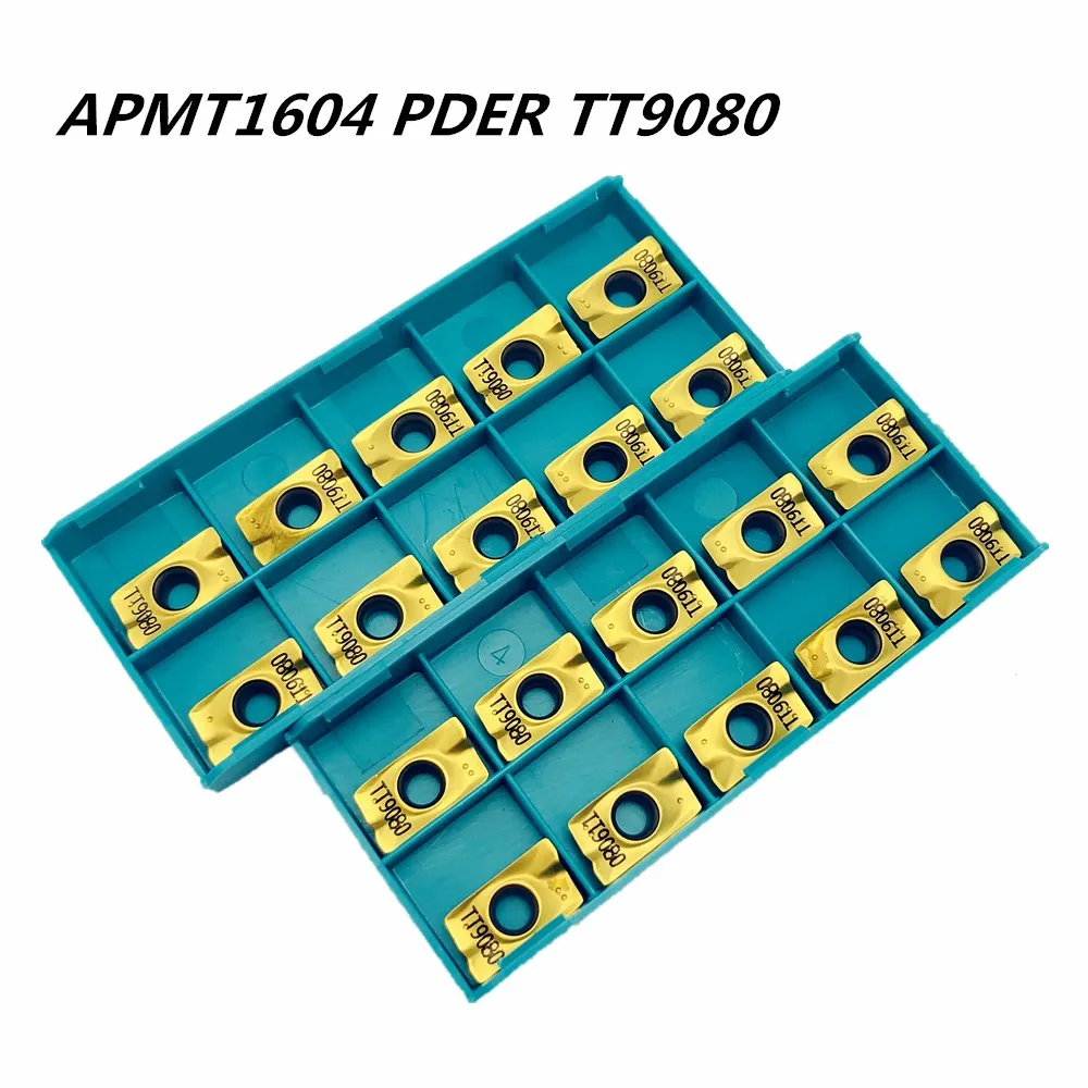

20PCS CNC turning tool APMT1604 PDER TT9080 high precision carbide blade milling cutter end milling cutter Tokarnyy lathe cutter