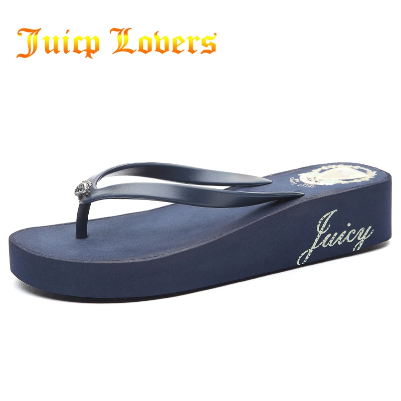 Juicy Lovers/брендовые Модные женские сланцы на плоской подошве пляжные сандалии красные, черные, синие уличная спортивная летняя женская обувь шлёпанцы для женщин