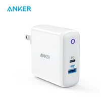 Anker двойной порт 49,5 Вт USB C настенное зарядное устройство, порт питания II с питанием для iPhone iPad MacBook, мощность IQ 2,0 для S9/S9+/S8 и т. Д