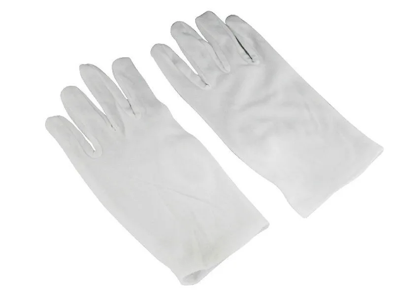 1 пара, средние толстые белые перчатки их полиэстера, хлопка, бытовые перчатки, лабораторные гигиенические перчатки, многофункциональные инструменты для чистки