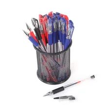 50 шт гелевые черные чернила для ручки шариковые ручки китайские канцелярские принадлежности пластиковые ручки 0,5 мм Школьные ручки подарок