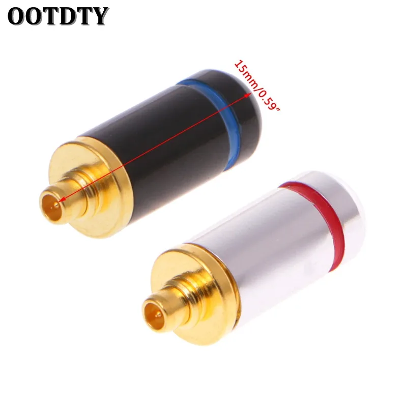 1 пара наушников OOTDTY черные/Серебристые коннекторы 3 2 мм для MMCX UE900 SE535 SE215 W10 W20