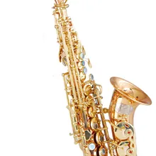 Bb сопрано sax желтые латунные саксофоны с пенокорпусом духовые Музыкальные инструменты профессиональные