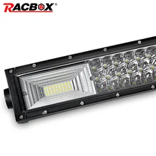 324W 459W 594W 22 32 42 Inch Curved 3 Row LED Light Bar Spot Flood Combo