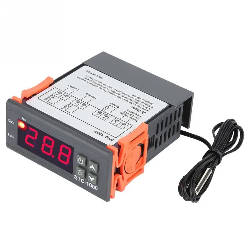 110 220V Digital Thermostat Electric Temperature Controller Temp Sensor