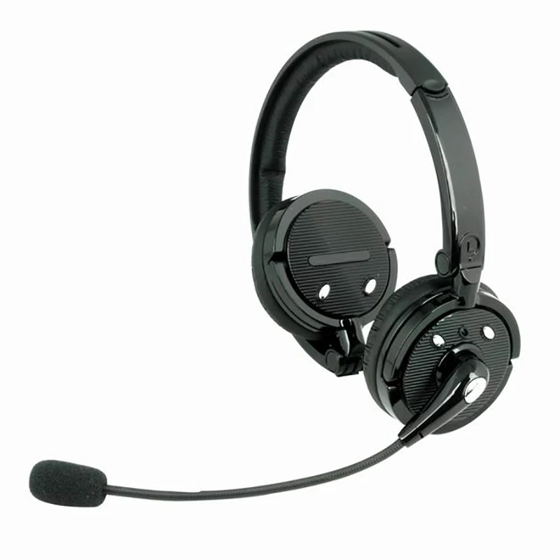 Boom Mic Noise Canceling Bluetooth Headset Over the Head