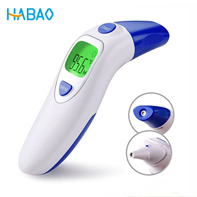 

Baby Infrared Electronic Digital Thermometer Gun Non-Contact IR Forehead infant Ear Temperature Measurement Diagnostic Tool