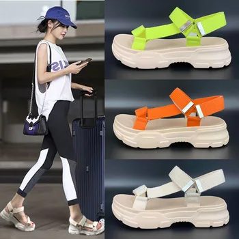

sandalias mujer 2019 Shoes Women Sandals zapatos de mujer Summer Fashion Brand Gladiators chaussures femme Lady Casual footware