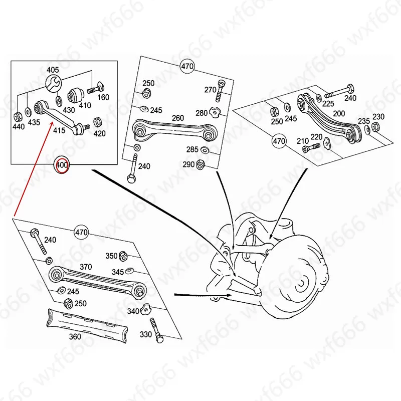 Задний поворотный рычаг тяга шаровой опоры W203mer ced es-be nzW209 C200 Поперечная рулевая тяга рычаг заднего моста рычаг управления тягой Прямой Рычаг