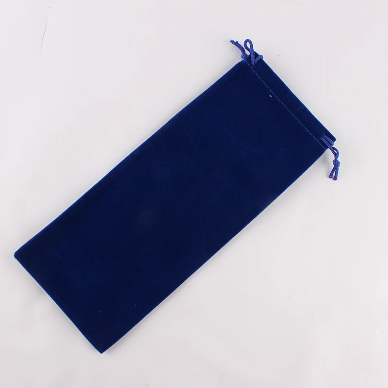 10 шт. 10*25 см Высокое качество упаковки ювелирных изделий мешок шнурок сумки Свадебные Рождественские подарки мешок - Цвет: Синий