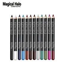 12 шт./компл. волшебный гало красочная подводка для глаз Водостойкий карандаш для глаз тени для век, Длительное Действие, мягкий карандаш-подводка для глаз, подарочный набор инструментов