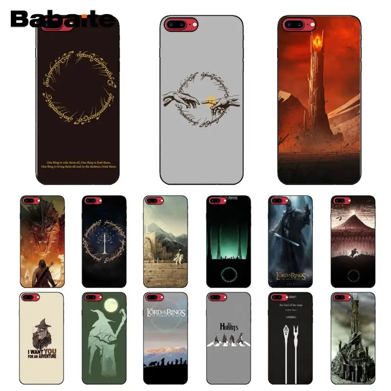 

Babaite The Lord of The Rings The Hobbit Soft Silicone Phone Case Cover for iPhone 8 7 6 6S Plus 5 5S SE XR X XS MAX Coque Shell