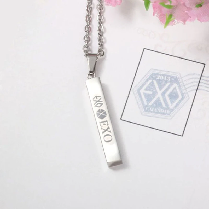 Youpop EXO EX'ACT Monster Lucky One, ожерелье с подвеской на цепочке, K-POP, аксессуары, ювелирные изделия для музыки, для мужчин или женщин, для мальчиков и девочек