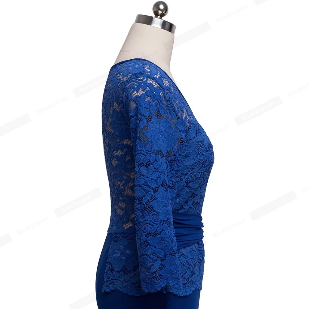 Хорошее-forever винтажное элегантное цветочное открытое кружевное платье с v-образным вырезом и бриллиантовым ремешком 3/4 рукав макси длинное знаменитое женское торжественное платье A026