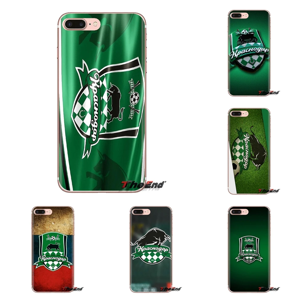 

For iPod Touch Apple iPhone 4 4S 5 5S SE 5C 6 6S 7 8 X XR XS Plus MAX Silicone Phone Shell Cover Football Club FC Krasnodar Byki