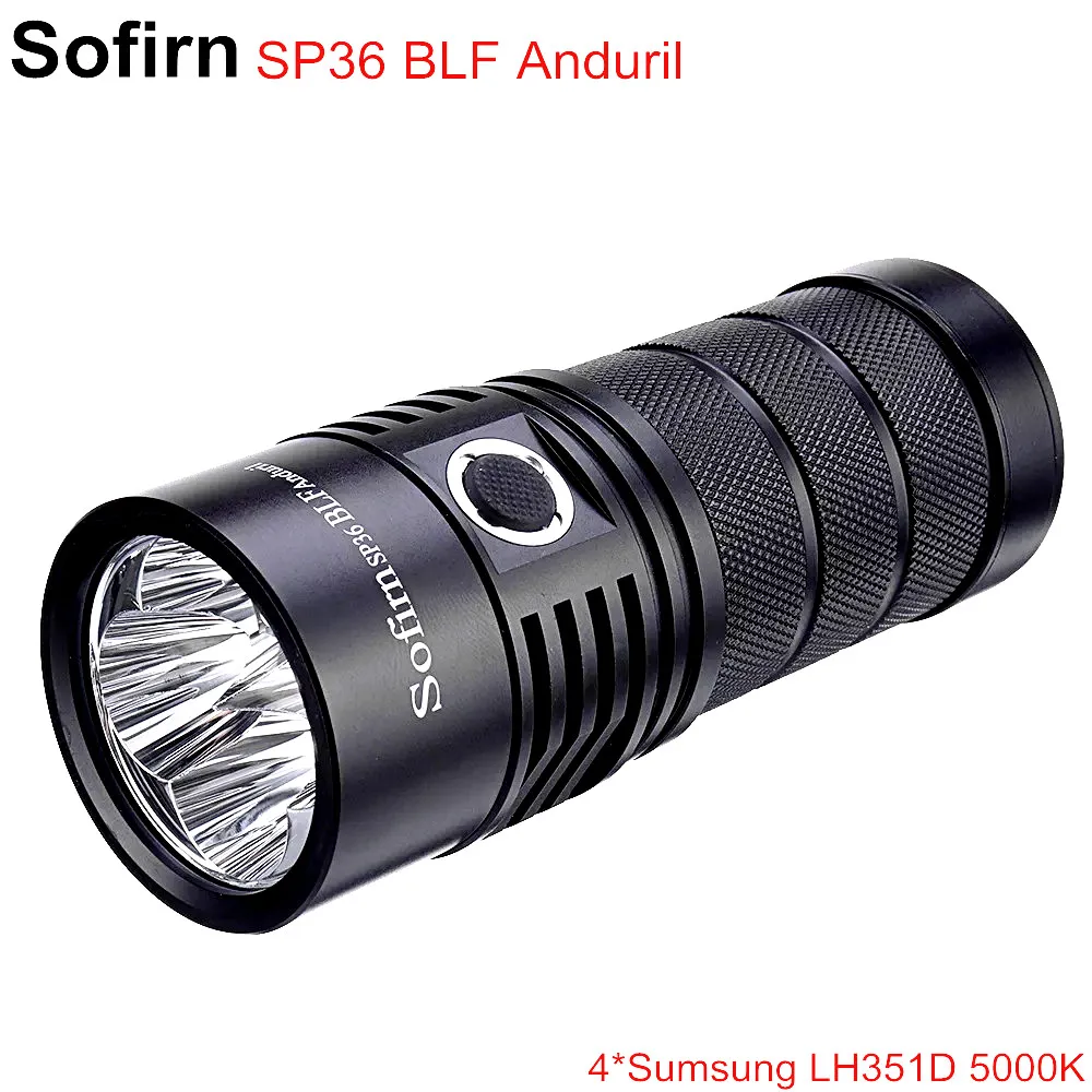 Sofirn SP36 BLF андюрил 4* samsung LH351D 5650lm мощный светодиодный фонарик USB перезаряжаемые 18650 Факел 5000 К высокий 90 CRI