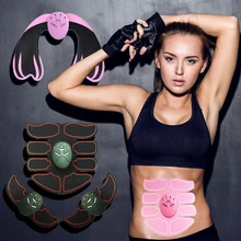 EMS тренажер брюшной мышцы массажер для коррекции фигуры формирователь умный ABS стимулятор скульптурный Массажный коврик фитнес тренажерный зал наклейки на руку