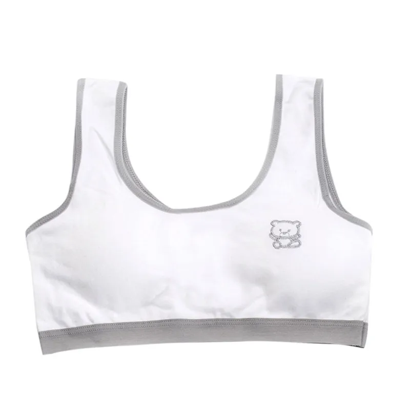 Underwear girl cotton clothes New Lovely Girls Printing Underwear Bra Vest Children Underclothes Sport Undies  (13)
