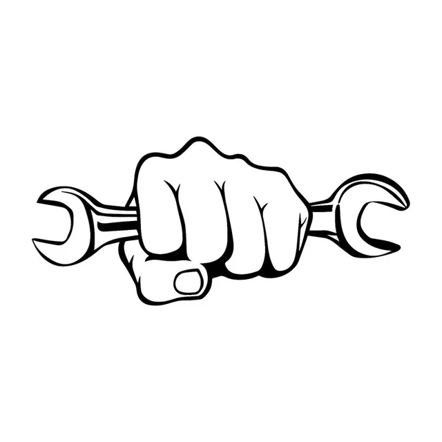 Car Sticker Vinyl 17 7 7 9cm Mechanic Holding A Wrench 3d Sticker On Car Funny Reflective Stickers Decals Jdm Car Styling Car Stickers Aliexpress