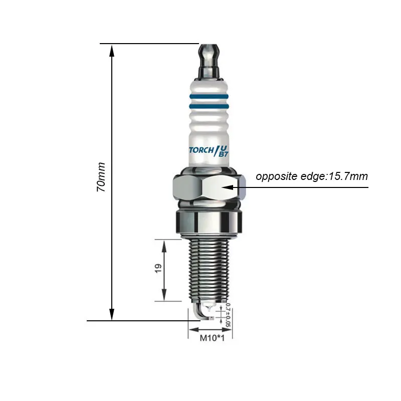 Motorcycle Iridium Spark Plug B7RIU for CR7E CPR7EA-9 CPR8EA-9 CPR8EAIX-9 96067 CR8E CR8EIX IU24 IU22 UR4DC PRG6HCC | Автомобили и