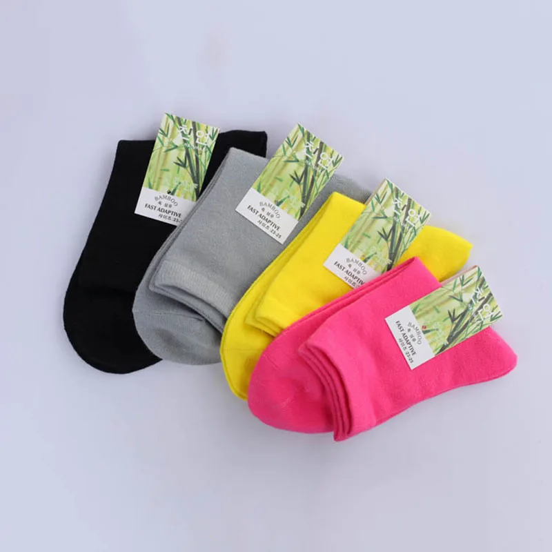 10 шт. = 5 пар/лот, весна-осень, модные брендовые женские спортивные носки, высокое качество, бамбуковое волокно, женские повседневные носки, размер 35-41