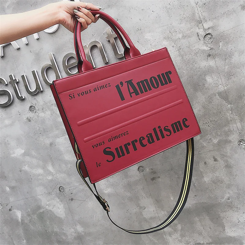 

Brand Large-Capacity Handbags Fashion Women's Bag Designer Purse PU Leather Printed Letters Shoulder Crossbody Bags Lady Totes