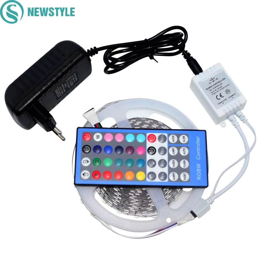 5M 300led 5050 SMD RGBW RGBWW Led Strip DC12V Flexible Lights+40 Keys Controller+ 12V 3A Power Adapter | Лампы и освещение