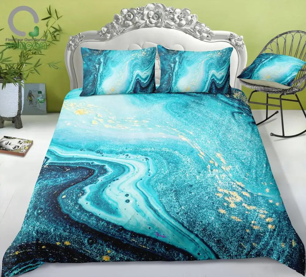 Bomcom 3d Digital Printing Duvet Cover Natural Luxury Swirls Of