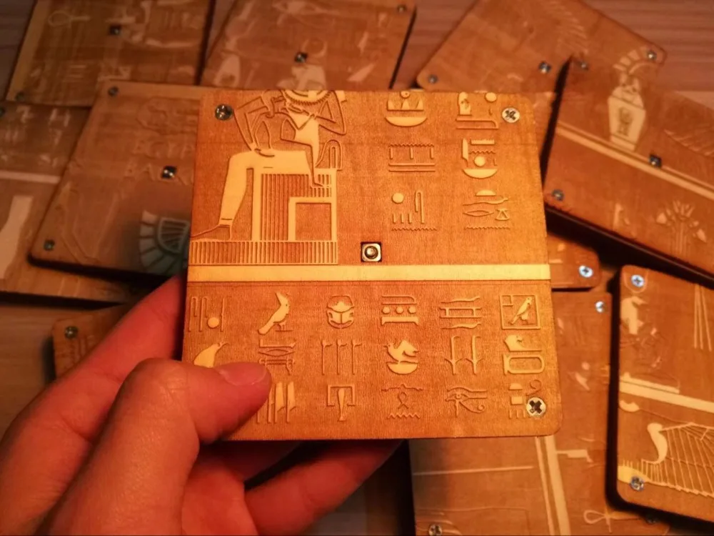 Takagism egypt escape room moving slider puzzle prop Волшебная панель знак реквизит отделка головоломка