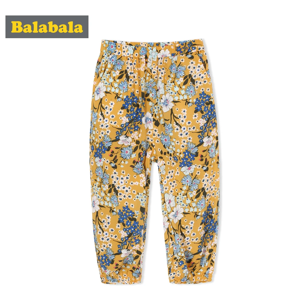 Balabala/модные спортивные штаны для девочек Детские брюки Детская одежда Летние