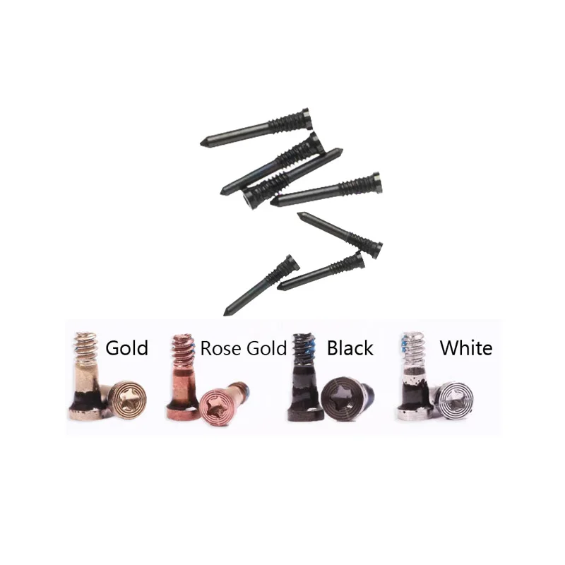 

200pcs Back Cover Screw for iPhone 6S 6 Plus New Bottom Dock Connector Five Star Pentalobe Screws For iPhone 7 8 5 5S