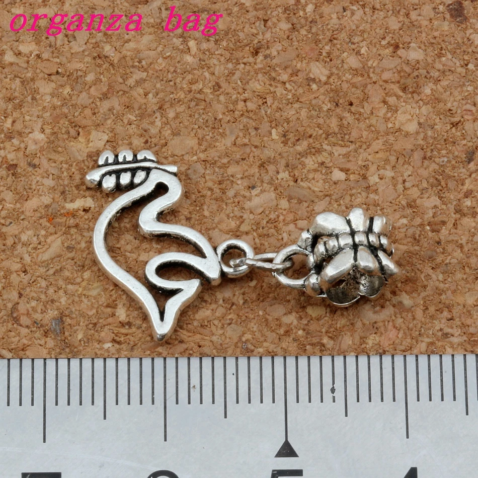 100Pcs Peace Dove Olives Charms Pendants 19x24mm Zinc Alloy Fashion Jewelry DIY Fit Bracelets Necklace Earrings A-259