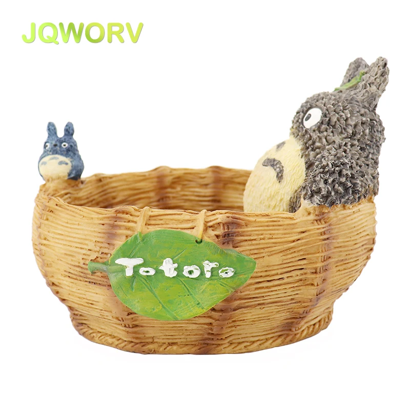 

Cartoon Cute totoro bathtub flower pot farmhouse decor Resin Creative Crafts planters Home office garden succulent plant pot
