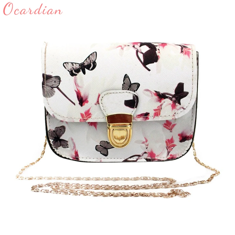 

OCARDIAN bolsas Women Butterfly Flower Printing Handbag Shoulder Bag Tote Messenger Bag WH Casual #23 2018 Gift