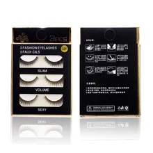 

3 Pairs Natural False Eyelashes 13 Style Support Wholesale Single Natural Bushy Makeup Cross False Eyelashes Eye Lashes