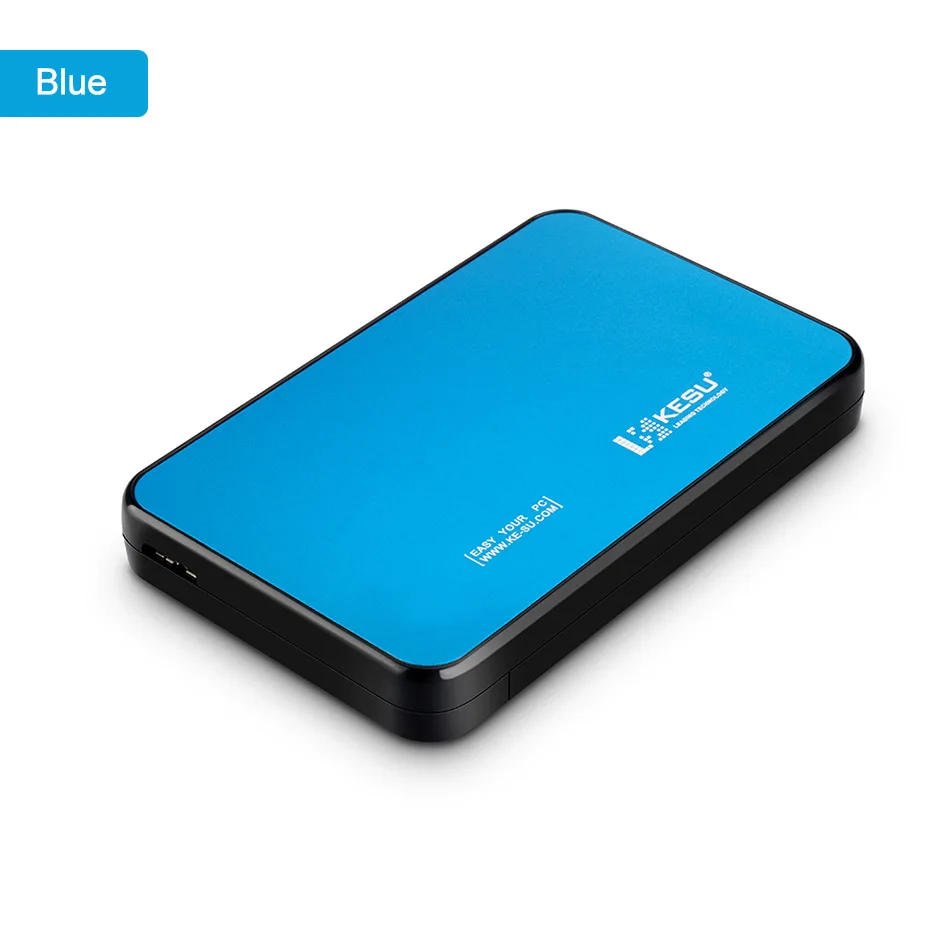 Чехол для жесткого диска KESU 2,5 дюймов SATA USB 3,0 SSD/HDD 1 ТБ 2 ТБ жесткий диск коробка для samsung Seagate, поддержка UASP SATA III - Цвет: Blue