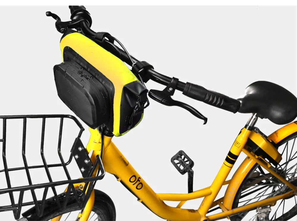 Flash Deal Waterproof Bicycle Bag Handlebar Basket Pack Mountain Bike Cycling Front Frame Tube Storage Shoulder Backpack Bike Accessories 10