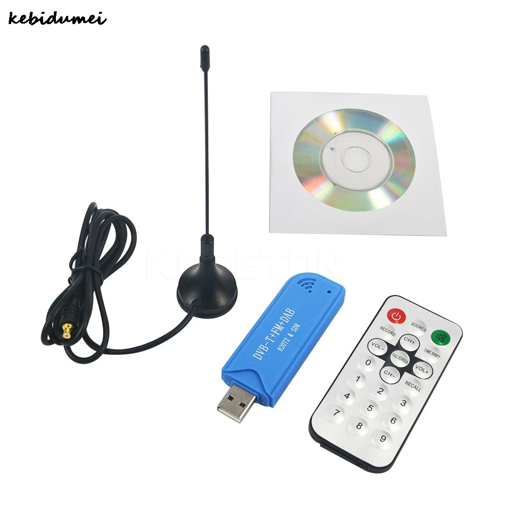 Kebidumei USB 2.0 Software Radio DVB-T RTL2832U SDR Digital TV Receiver Stick Hot New Product | Электроника