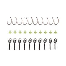 30 Sets New Fishing Hooks Accessories High Carbon Steel YN Screw Block High Quality 10 * Screws 10 * Black Small Groups 30 Sets New Fishing Hooks Accessories High Carbon Steel YN Screw Block High Quality 10 * Screws 10 * Black Small Groups