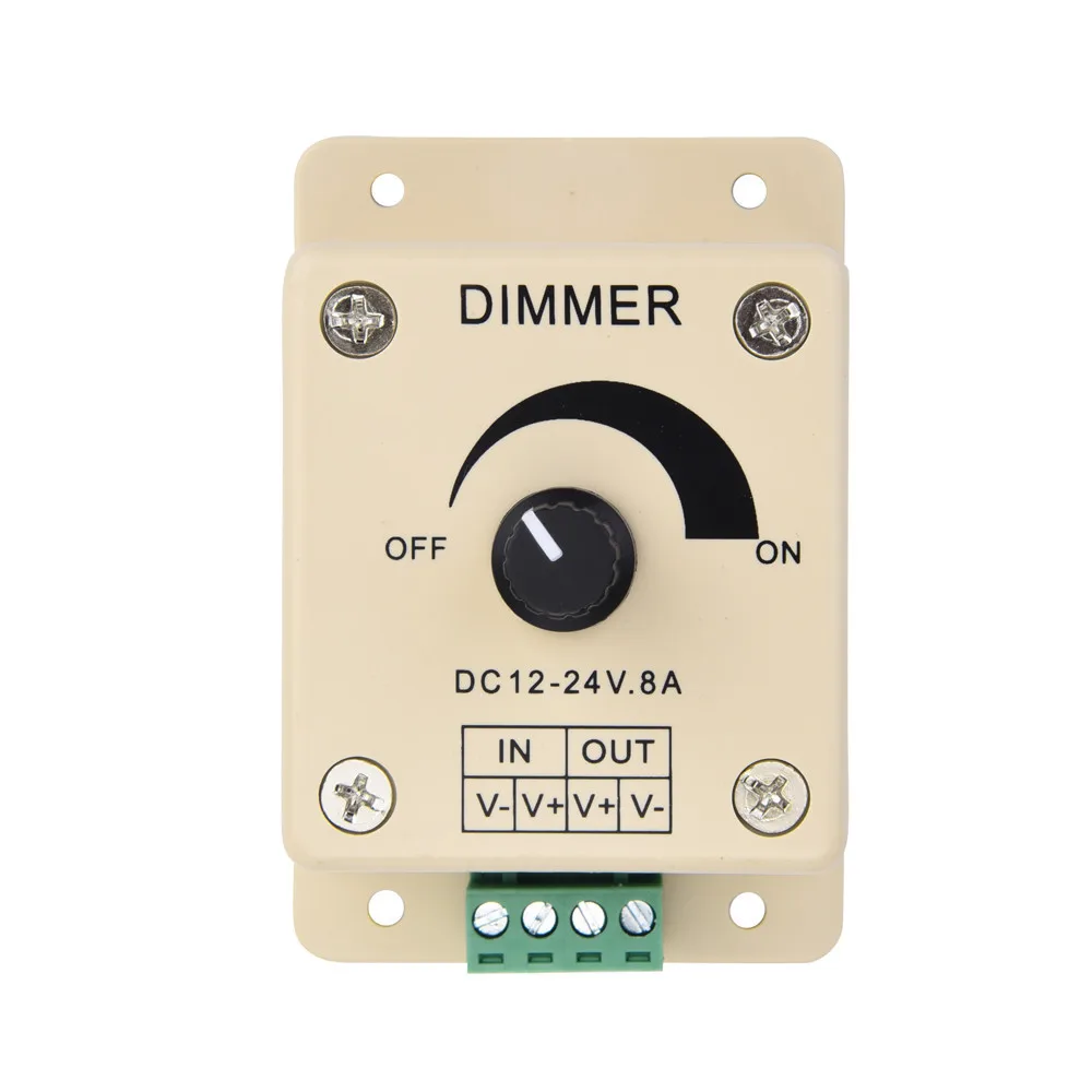 

High Quality 12V 8A Dimmer PIR Sensor LED Strip Light Switch Dimmer Brightness Controller Adjustable Brightness Controller