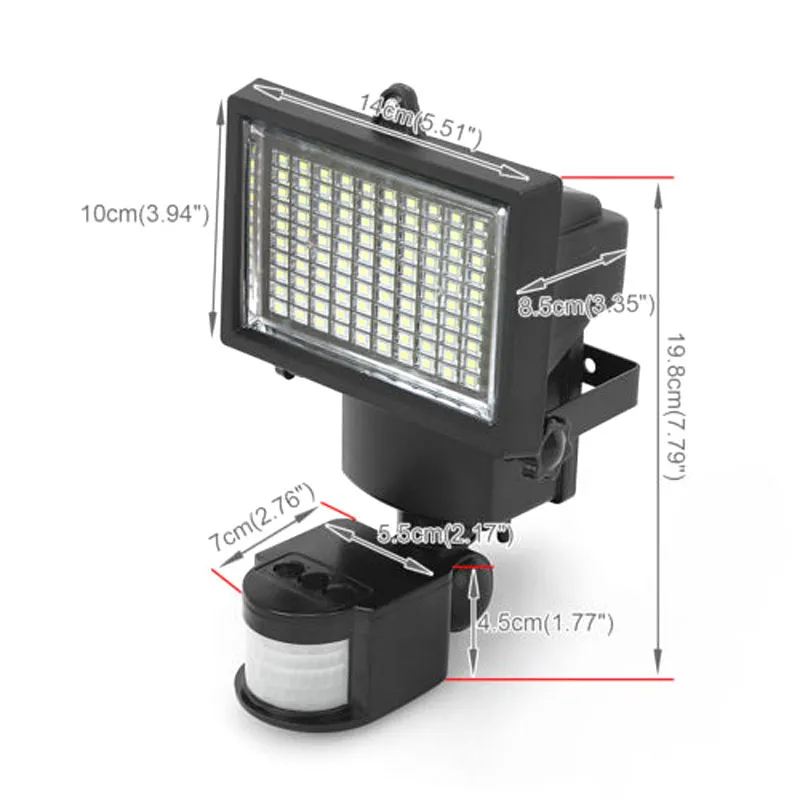 100LED-Solar-Powered-Motion-Sensor-Light-with-Solar-Panel-Outdoor-lighting-LED-Security-floodlights-for-garden (2)