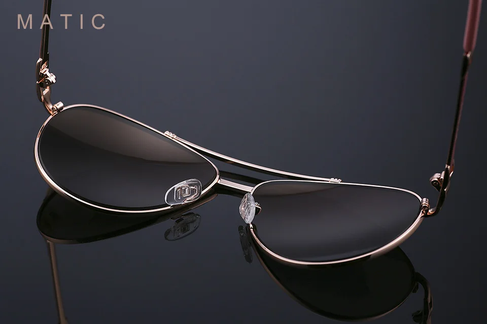 Женские солнцезащитные очки в стиле ретро женские авиационные солнцезащитные очки для вождения высококачественная металлическая оправа синие линзы зеркальные женские очки MATIC
