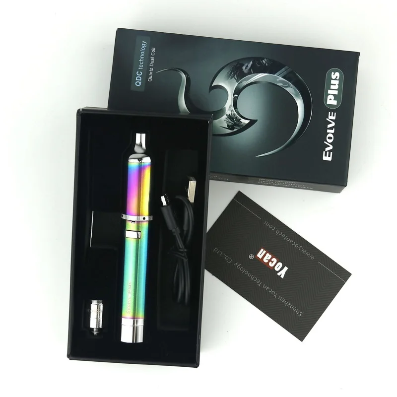 Original Yocan Evolve Plus Wax Kit Electronic Cigarette 1100mAh Battery Wax Herbal Atomizer with QDC Coil Vaporizer Vape Pen Kit