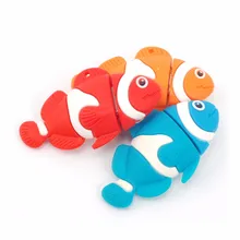 Hot Sale Cartoon Color Fish USB Flash Drive Pendrive 4GB 8GB 16GB USB Stick External Memory Storage Pen Drive