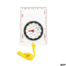 Прямая поставка и крепкая акриловая линейка компас-увеличитель ремешок водонепроницаемый Карманный размер Открытый Кемпинг Туризм снаряжение APR28