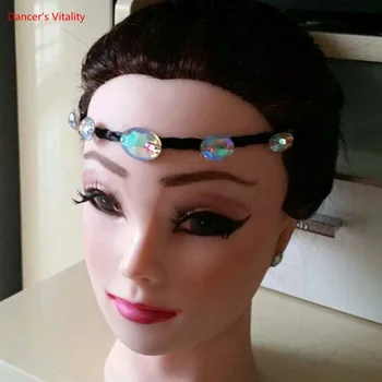 

Ballroom Dance Accessories Women Girls Competition Performance Dancewear Imitation Diamond Latin Waltz Tango Dance Headwear