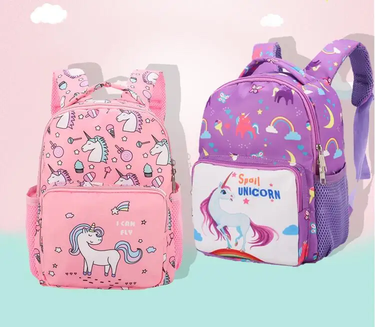 Новые милые Мультяшные детские школьные сумки для девочек и мальчиков, Детские рюкзаки для детского сада, школьные сумки с единорогом, Детская сумка Mochila Infantil